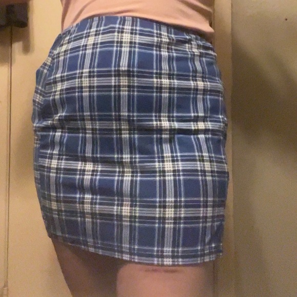 Blue plaid skirt from rue21
